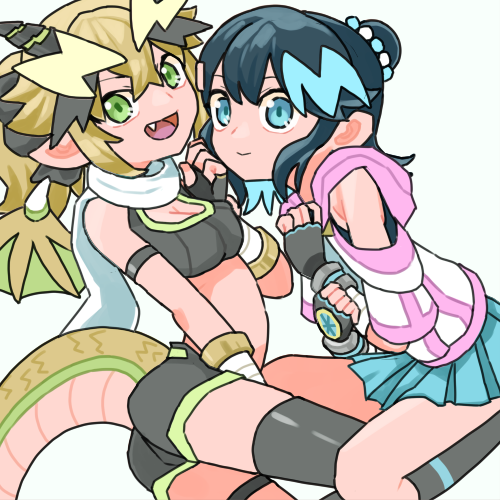 san-chan and sorano minori (raisei no ryu tsukai) drawn by sicky_(pit-bull)