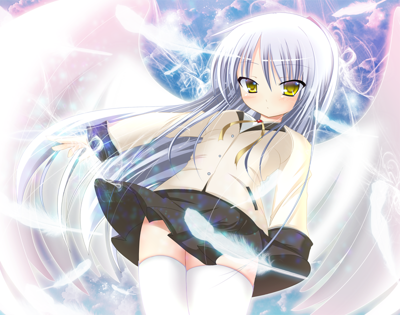 tachibana kanade (angel beats!) drawn by teec