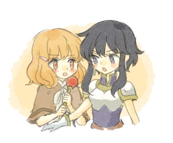 larcei and lana (fire emblem and 1 more) drawn by deqqqooon