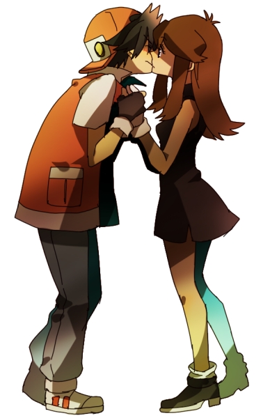 red and green (pokemon and 1 more) drawn by kazura_sakura