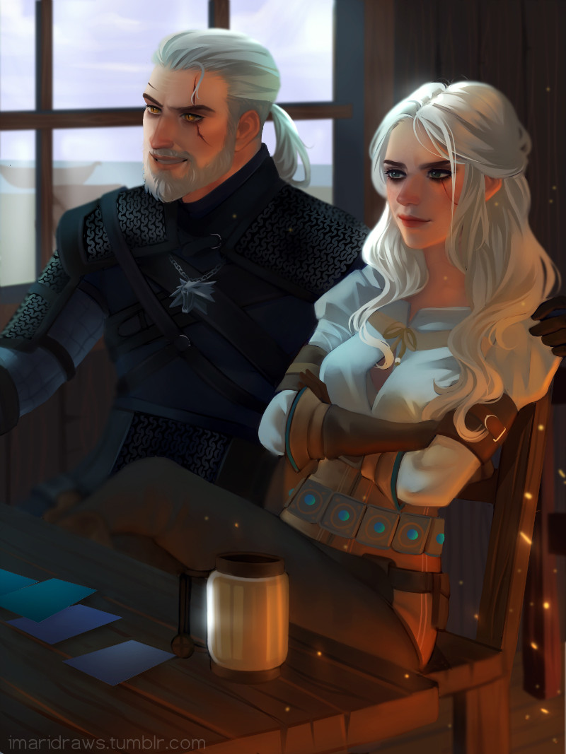 __ciri_and_geralt_of_rivia_the_witcher_a