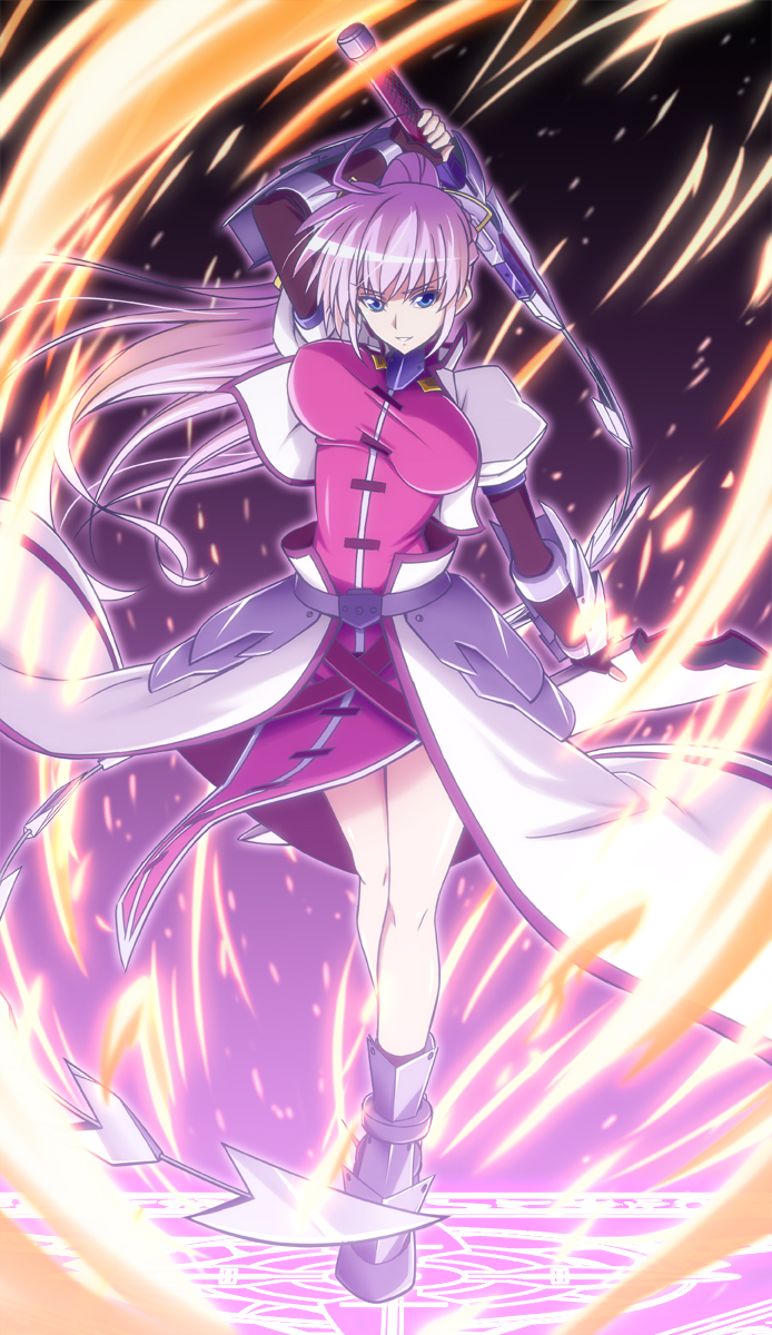 signum and laevatein (lyrical nanoha and 2 more) drawn by h-new