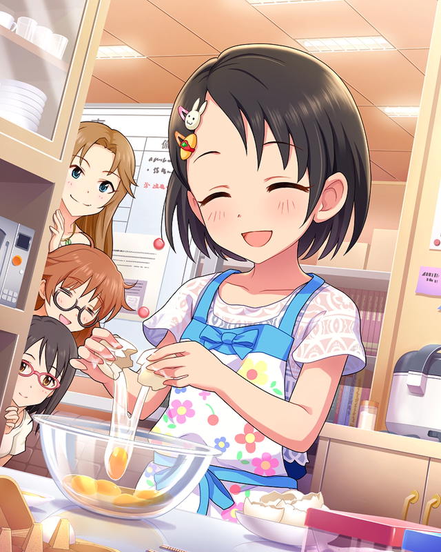 sasaki chie, araki hina, kamijo haruna, and matsumoto sarina (idolmaster and 1 more)