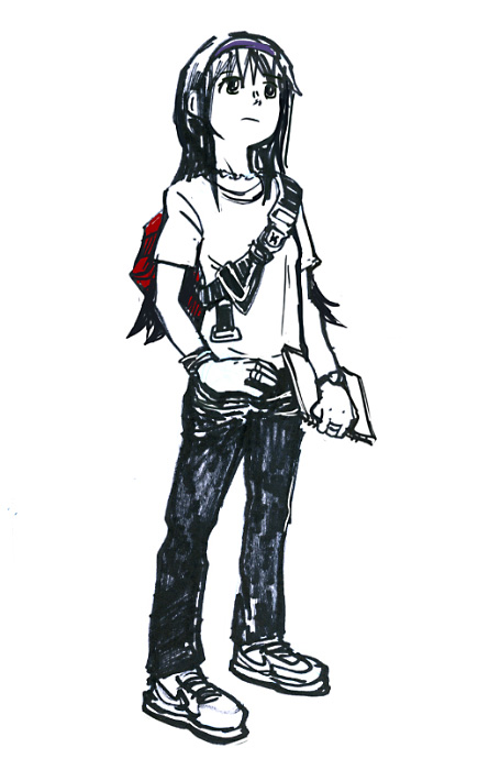 akemi homura (mahou shoujo madoka magica and 1 more) drawn by silverxp