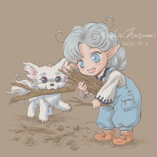 shiro and rumy (fortune quest) drawn by mukai_natsumi