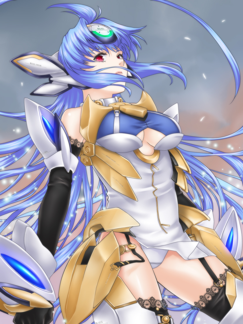 kos-mos and kos-mos ver. 4 (xenosaga and 1 more) drawn by ohse
