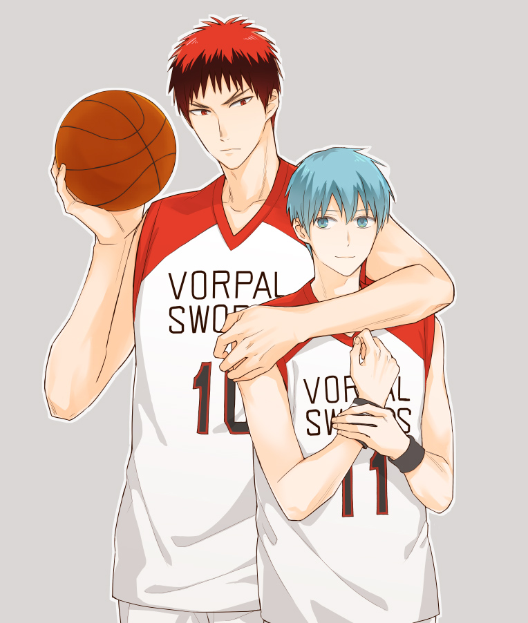 kuroko tetsuya and kagami taiga (kuroko no basuke) drawn by chirol22