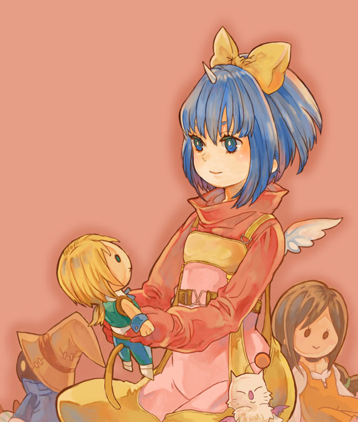 moogle, zidane tribal, garnet til alexandros xvii, vivi ornitier, and eiko carol (final fantasy and 1 more) drawn by 9_(saki-ooo-kiyu)
