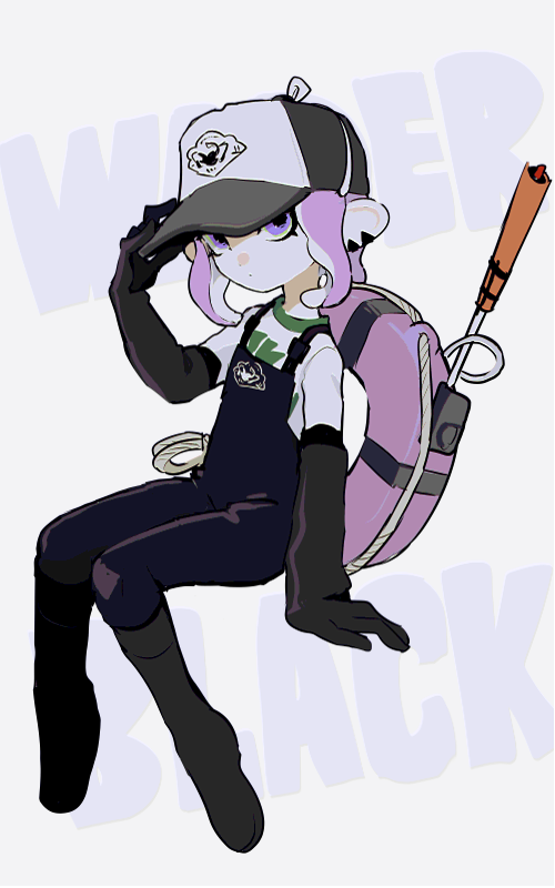 octoling player character and octoling girl (splatoon) drawn by imaikuy0