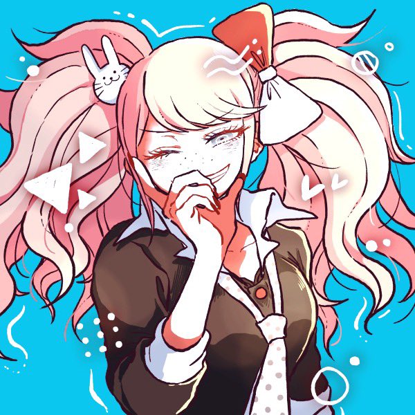 enoshima junko and ikusaba mukuro (danganronpa and 1 more) drawn by kiri_(2htkz)