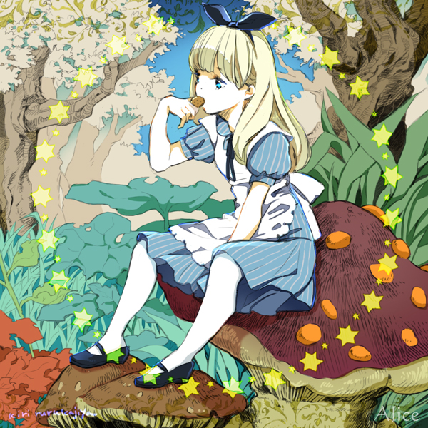 alice (alice's adventures in wonderland) drawn by dechimi