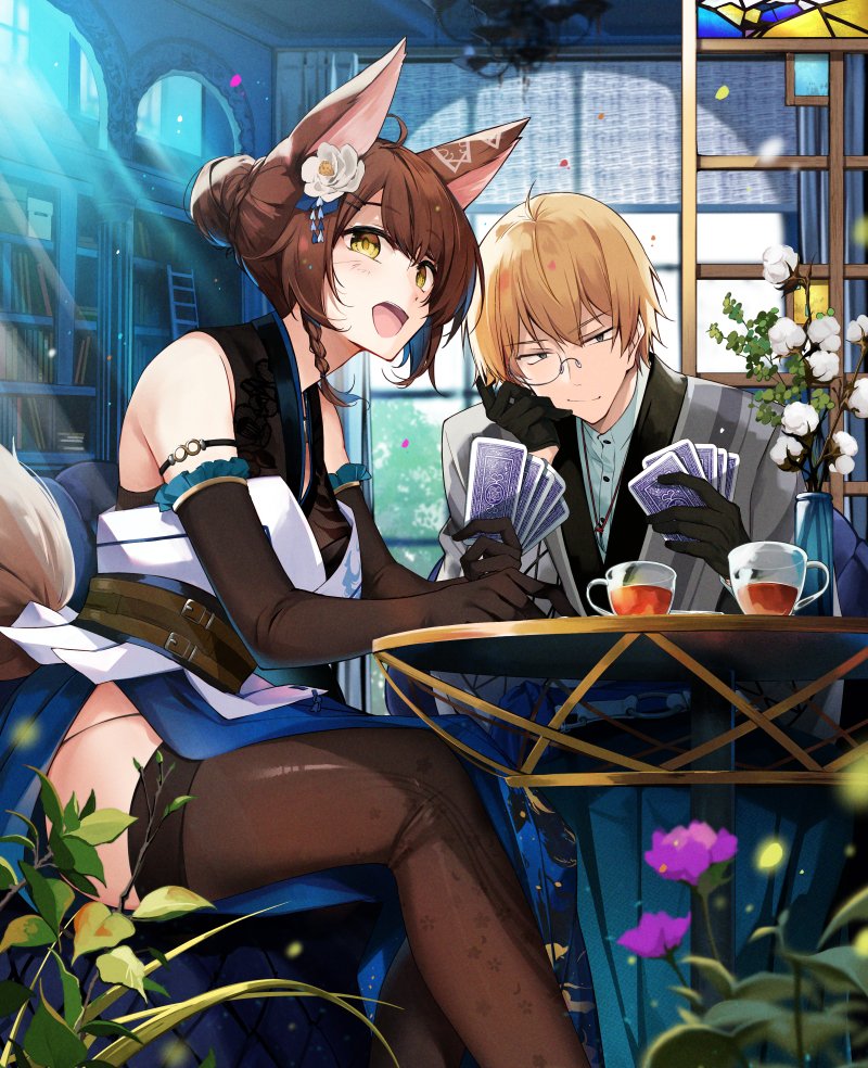 kanda shouichi and fumi (nijisanji) drawn by hirai_yuzuki