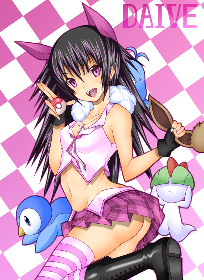 eevee, piplup, ralts, and swablu (pokemon and 1 more) drawn by daive