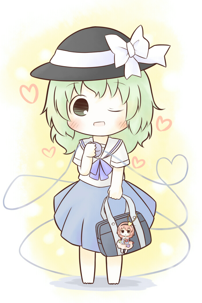 komeiji koishi and komeiji satori (touhou) drawn by south114