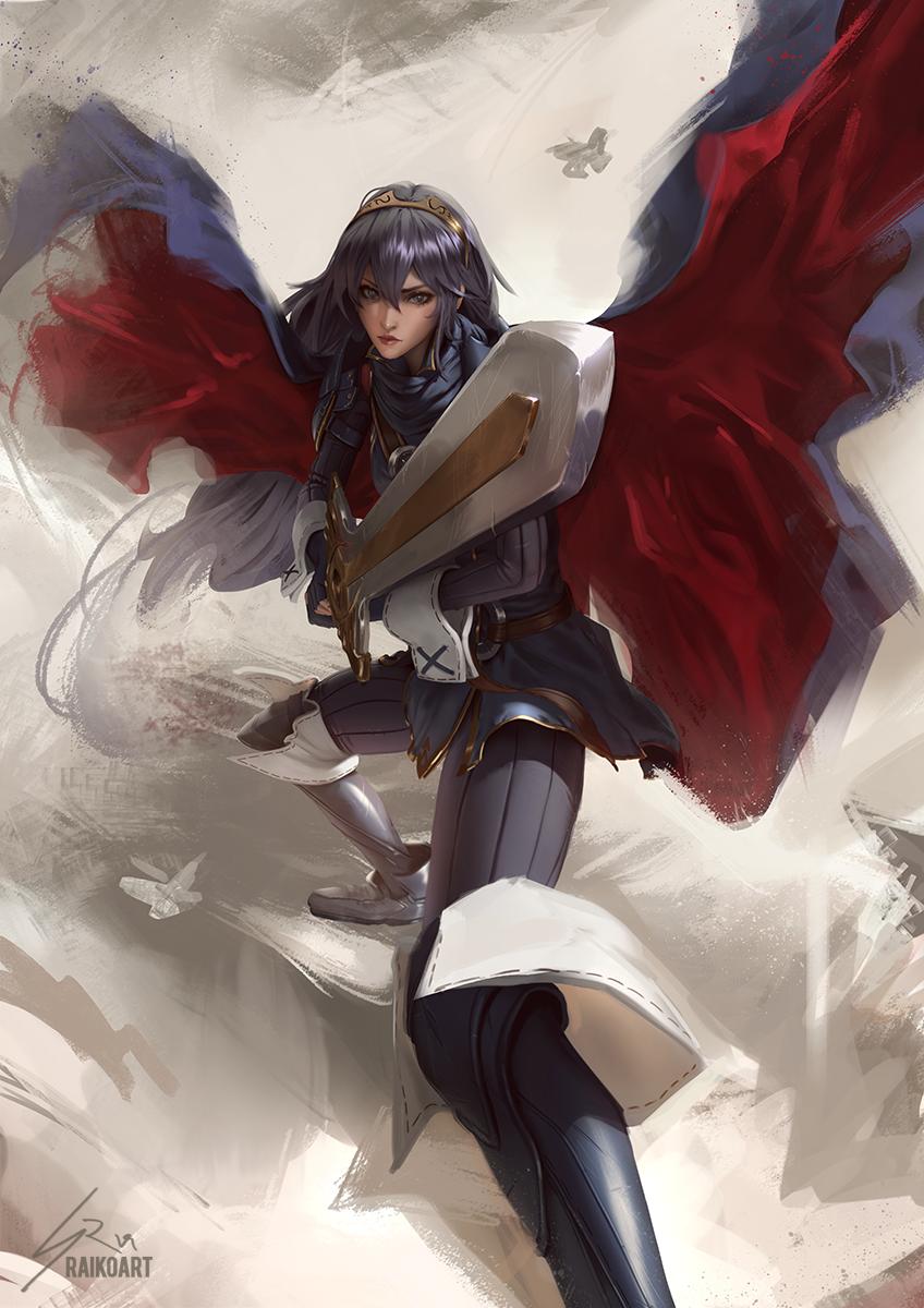 lucina (fire emblem and 1 more) drawn by raikoart