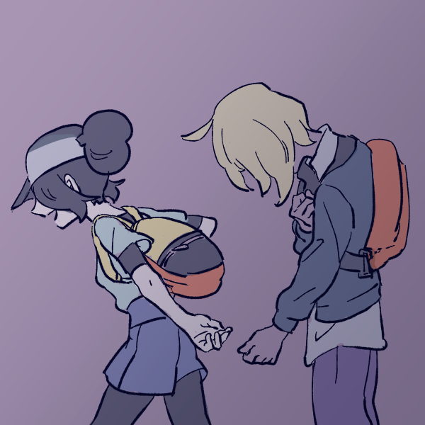 bettie and paulo (pokemon and 1 more) drawn by amajilu
