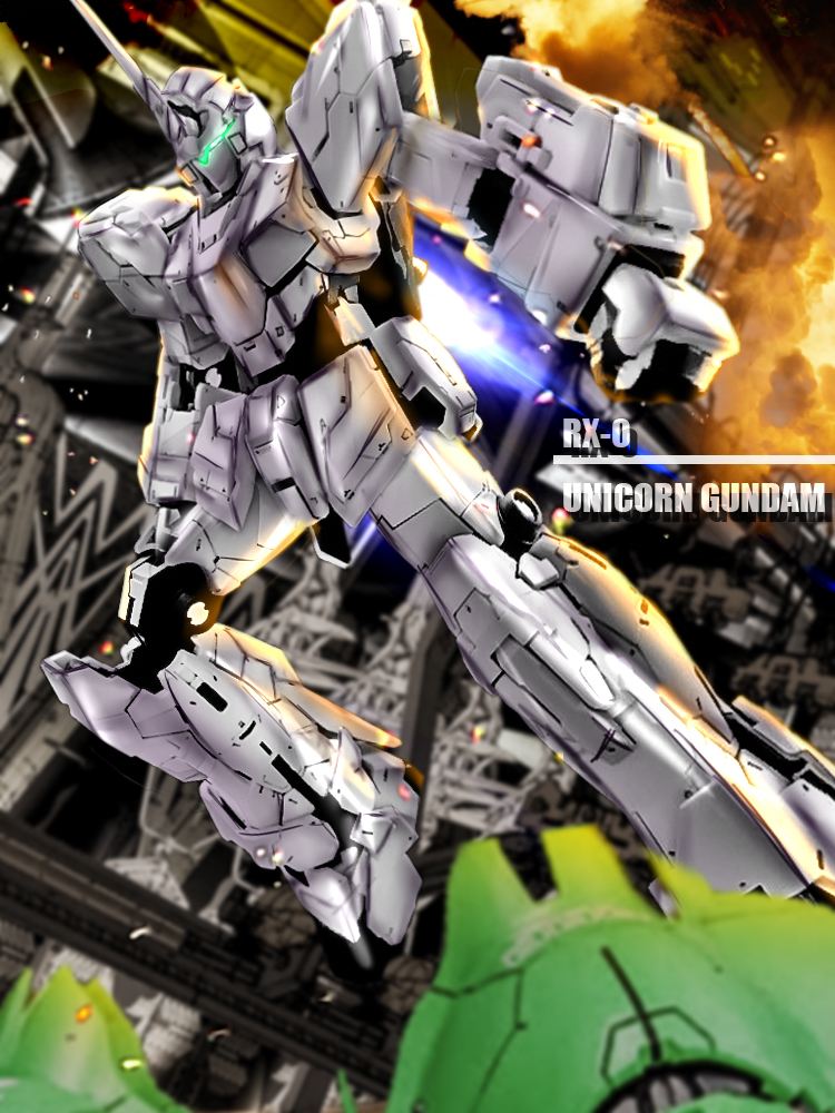 unicorn gundam (gundam and 1 more) drawn by te_zhuang_chen