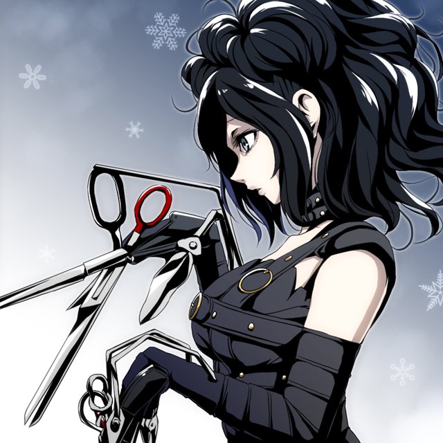 edward scissorhands (kotobukiya bishoujo and 2 more) drawn by watarui