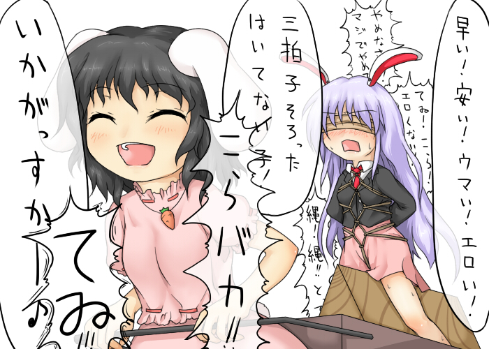 reisen udongein inaba and inaba tewi (touhou) drawn by haty