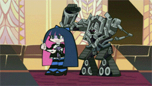 stocking and megatron (panty & stocking with garterbelt and 1 more)