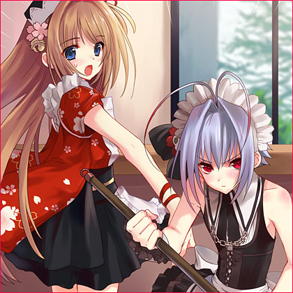 yuki and nao (otoko no ko wa meido fuku ga osuki!?) drawn by kasukabe_akira