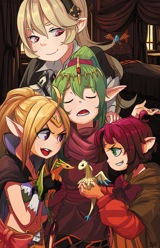 female corrin, tiki, nowi, and fae (fire emblem and 5 more) drawn by limited-access