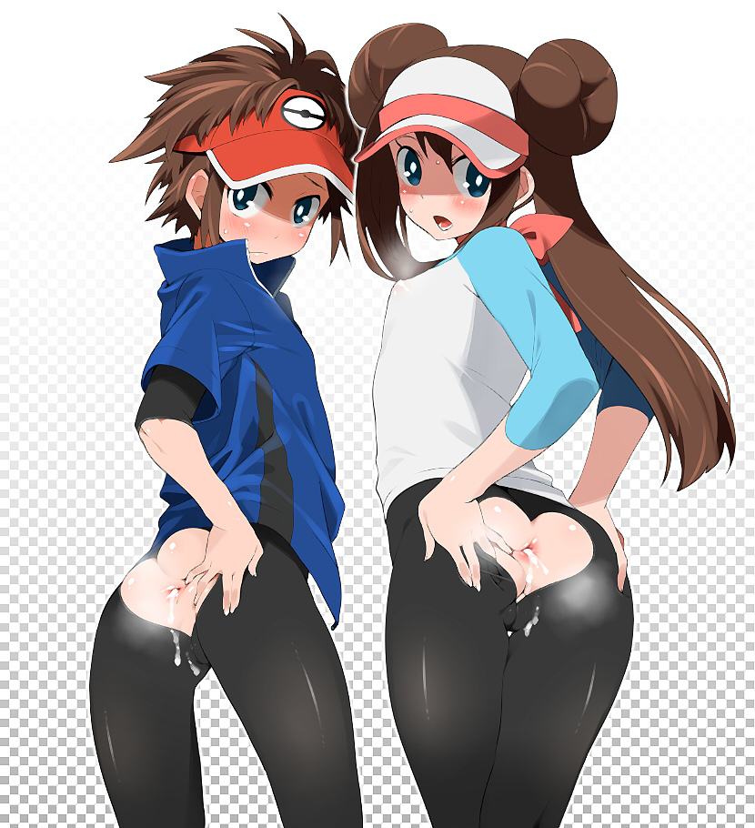 rosa and nate (pokemon and 1 more) drawn by agemono
