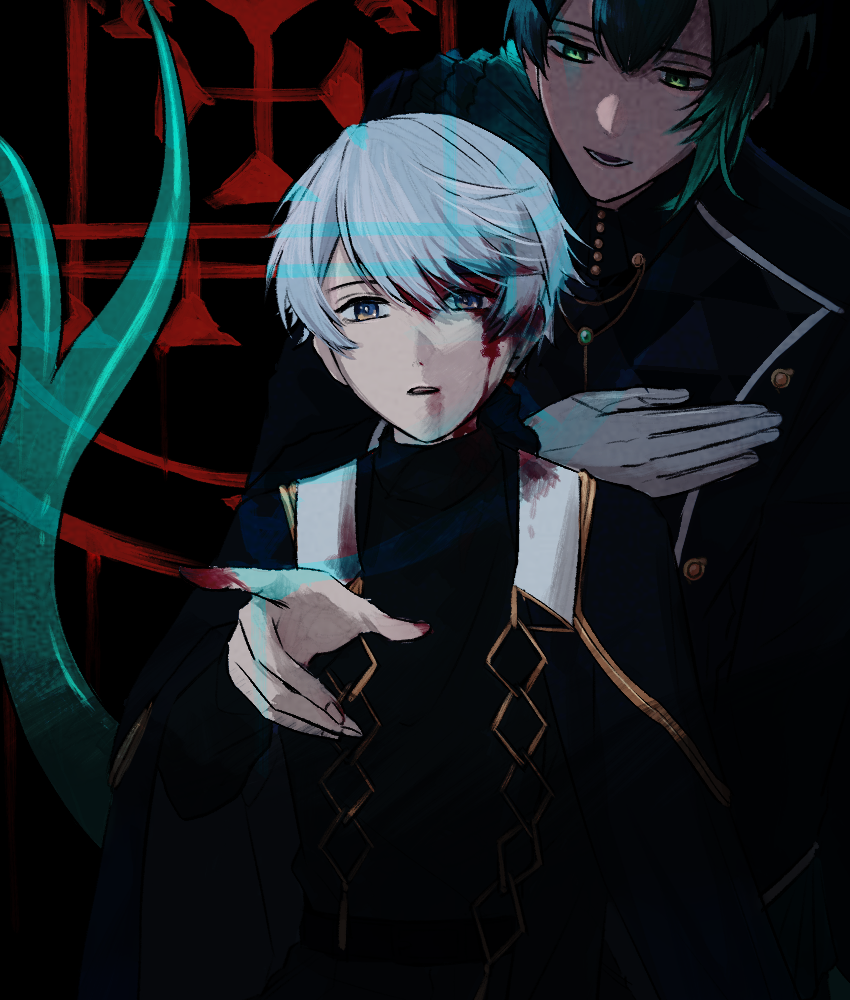 solomon and barbatos (obey me!: one master to rule them all!) drawn by puppyyoshida