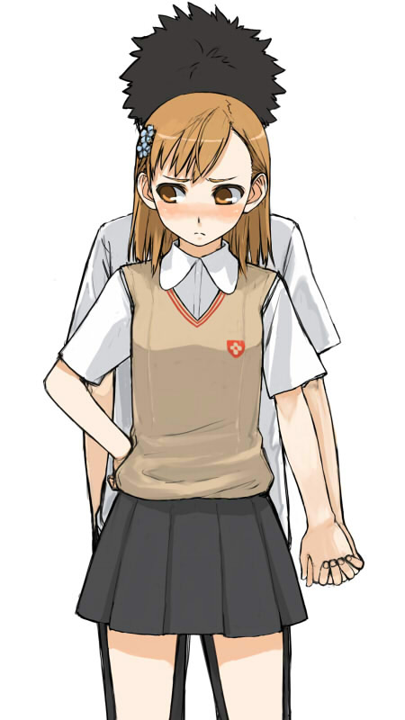 misaka mikoto and kamijou touma (toaru majutsu no index and 1 more)