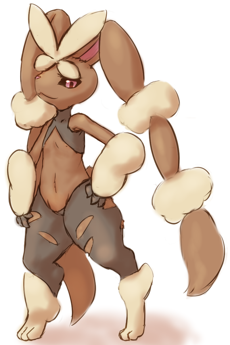 lopunny and mega lopunny (pokemon and 1 more) drawn by ohakotome