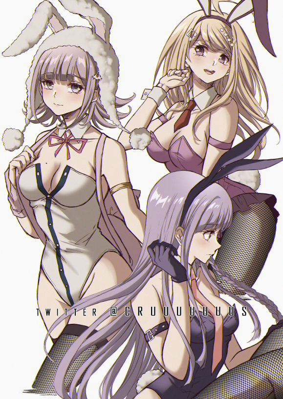 nanami chiaki, akamatsu kaede, and kirigiri kyoko (danganronpa and 4 more) drawn by criis-chan
