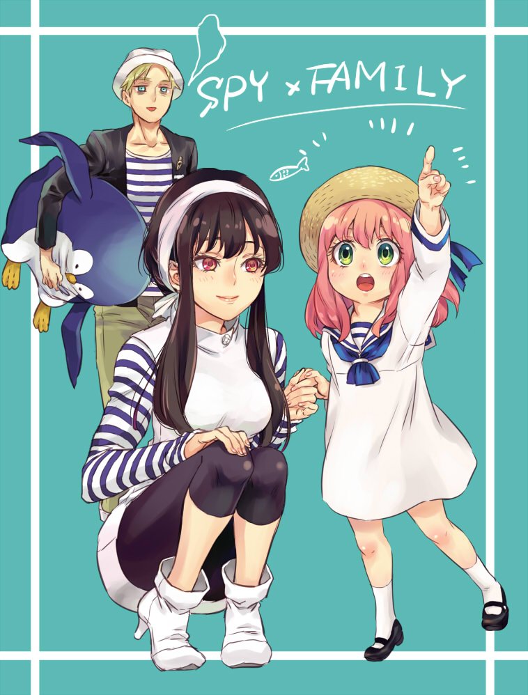 yor briar, anya, and twilight (spy x family) drawn by niku_(mikantabetaizoo)