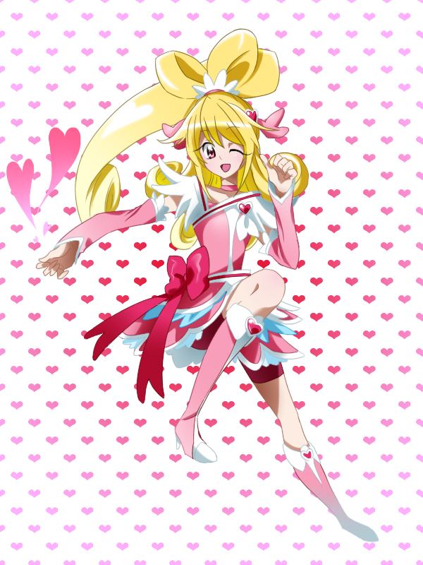 aida mana and cure heart (precure and 1 more) drawn by niack_(hasurja)