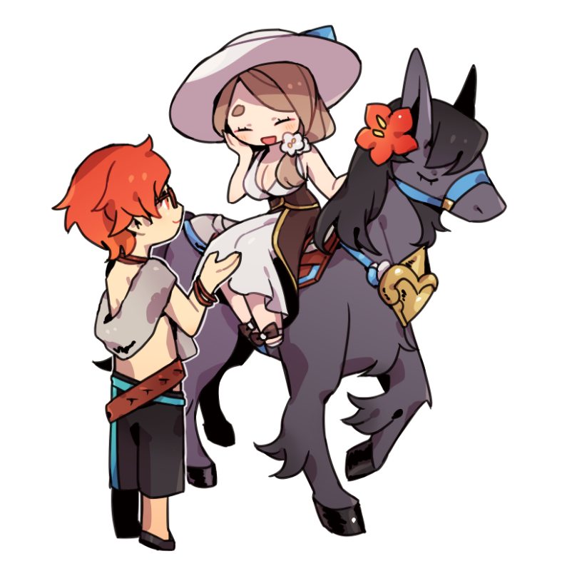 sylvain jose gautier and mercedes von martritz (fire emblem and 2 more) drawn by haconeri