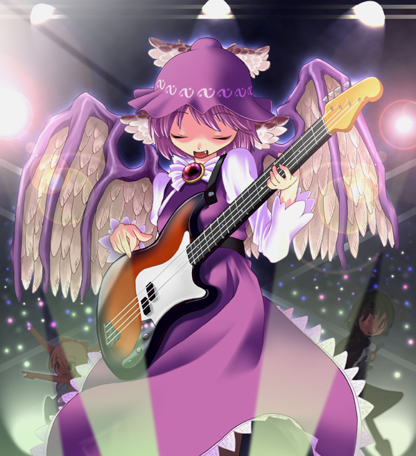 mystia lorelei, ibuki suika, and wriggle nightbug (touhou) drawn by you_naka