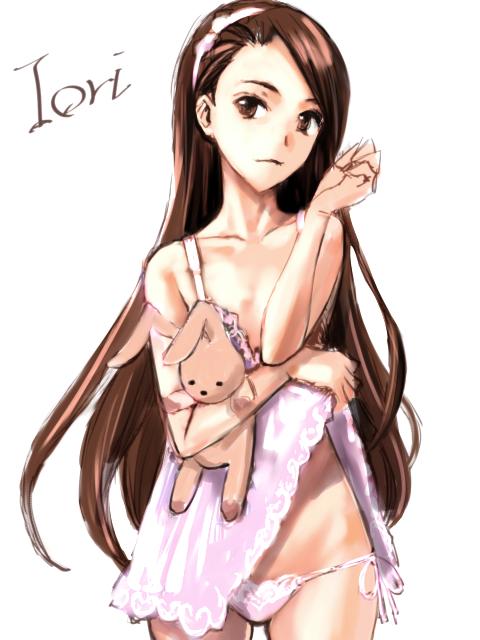minase iori and usa-chan (idolmaster) drawn by takano_masayuki