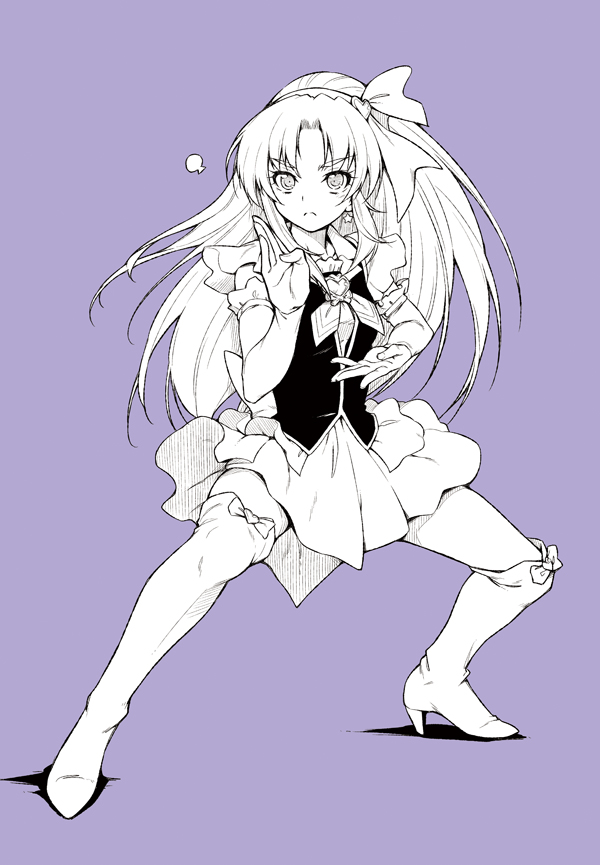 hikawa iona and cure fortune (precure and 1 more) drawn by kazuma_muramasa