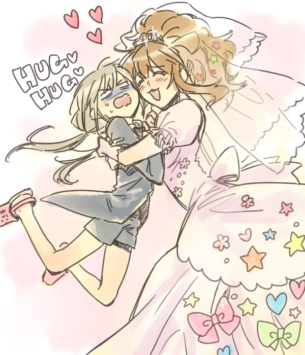 futaba anzu and moroboshi kirari (idolmaster and 1 more) drawn by jolaeng-i