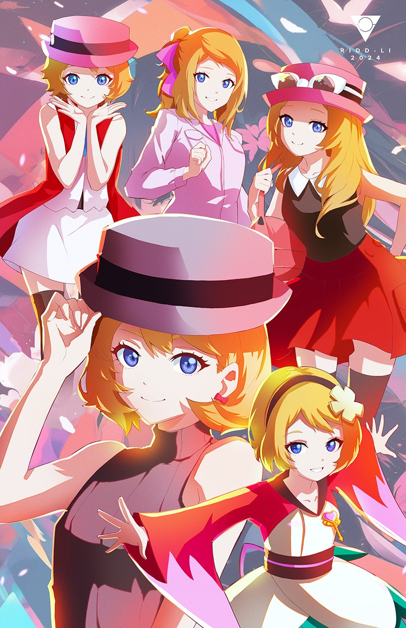 serena (pokemon and 2 more) drawn by ridd-li