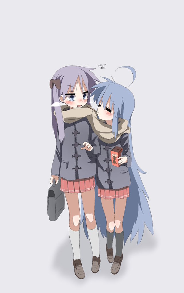 hiiragi kagami and izumi konata (lucky star) drawn by konokawa
