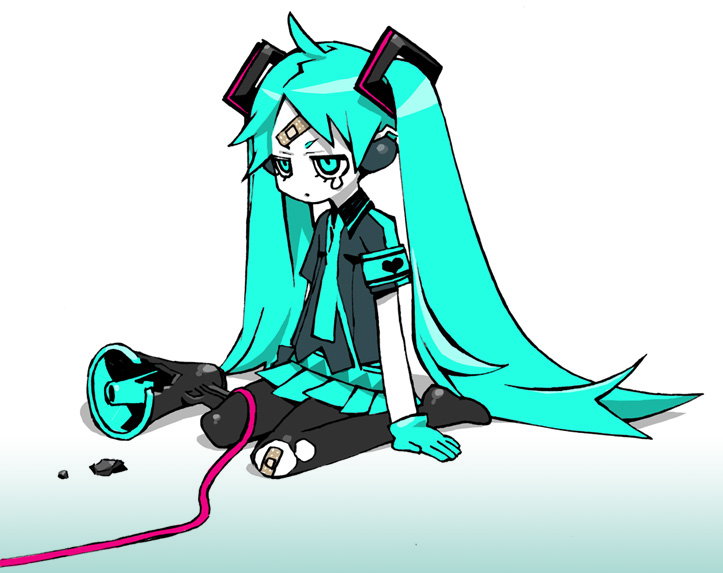 hatsune miku (vocaloid and 1 more) drawn by miwa_shirow