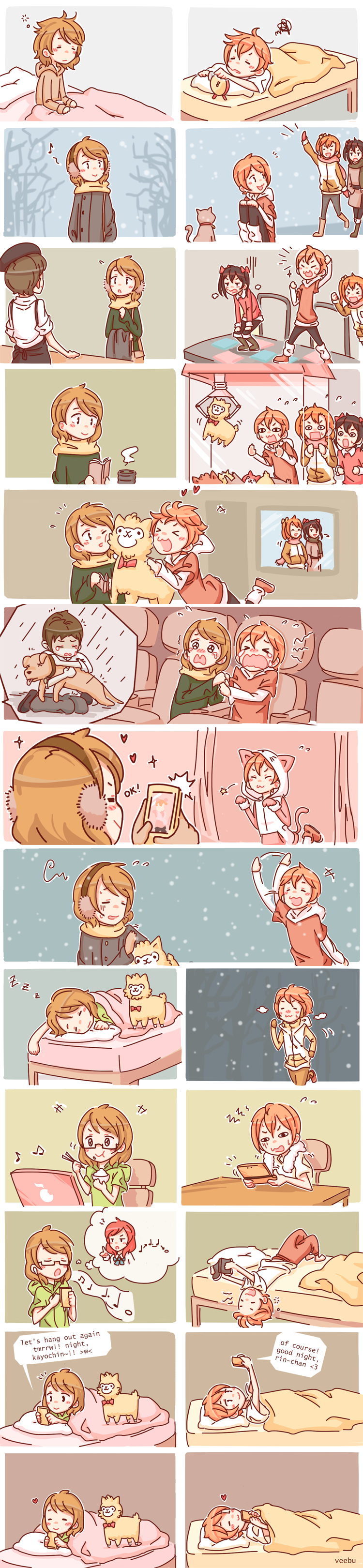 nishikino maki, yazawa nico, kosaka honoka, hoshizora rin, and koizumi hanayo (love live! and 1 more) drawn by friedbun