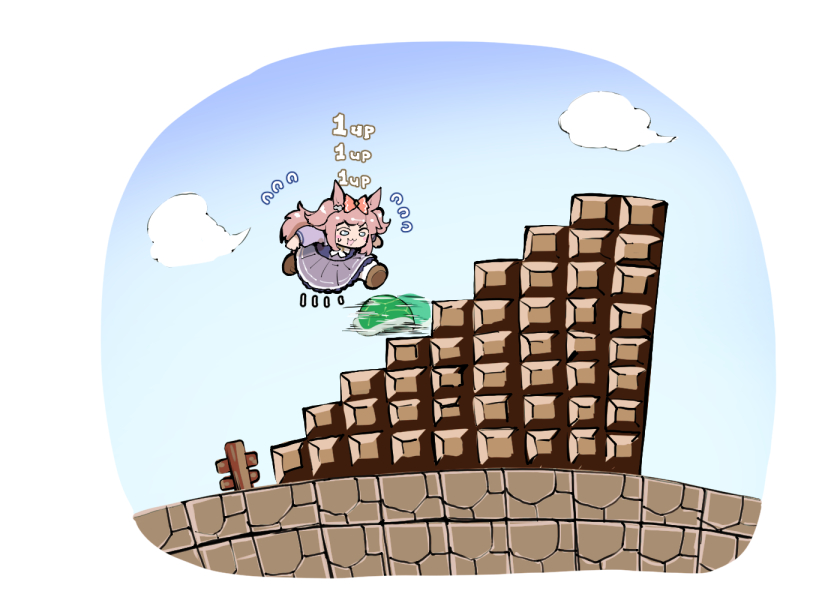 agnes digital and koopa troopa (umamusume and 2 more) drawn by berusuke_(beru_no_su)