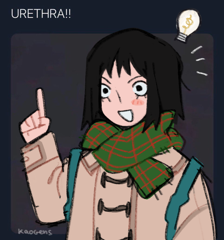 kurata tome (twitter and 1 more) drawn by kaogens