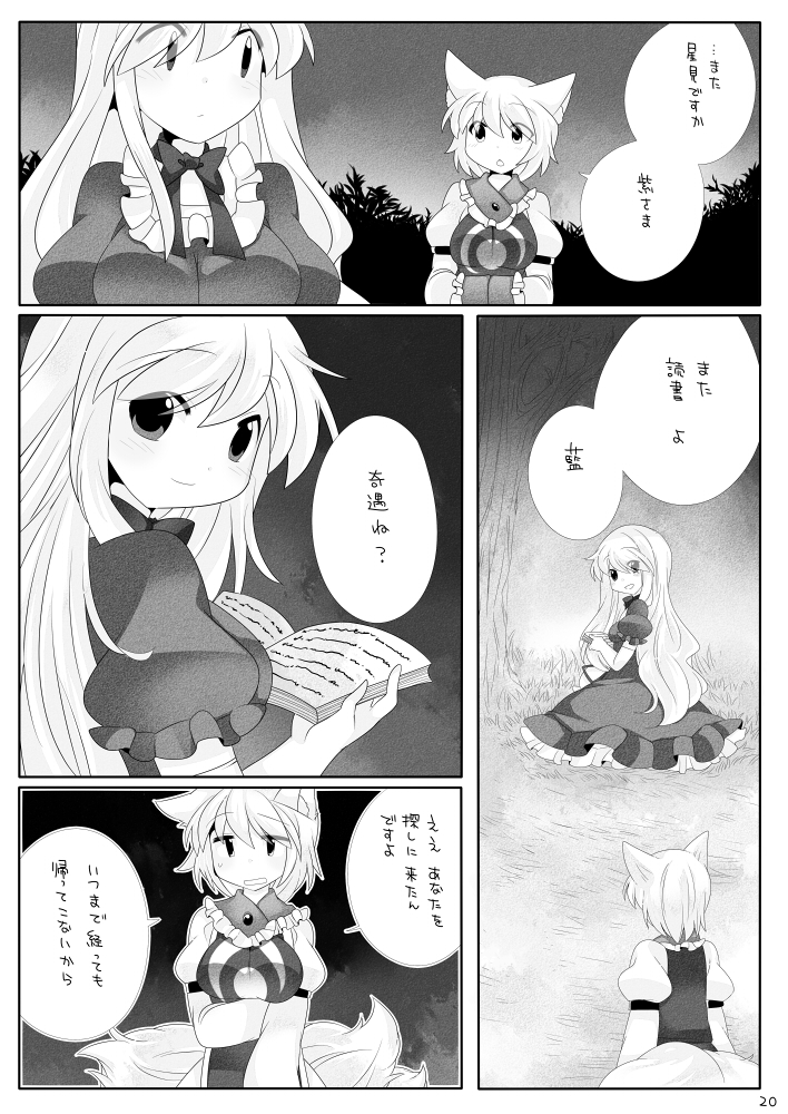 yakumo yukari and yakumo ran (touhou) drawn by hammer_(sunset_beach)