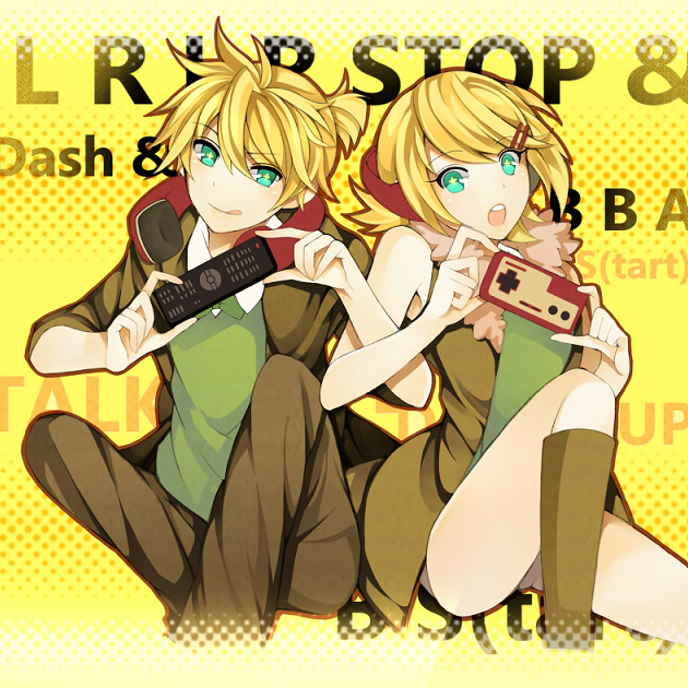 kagamine rin and kagamine len (vocaloid and 1 more) drawn by hai_yin