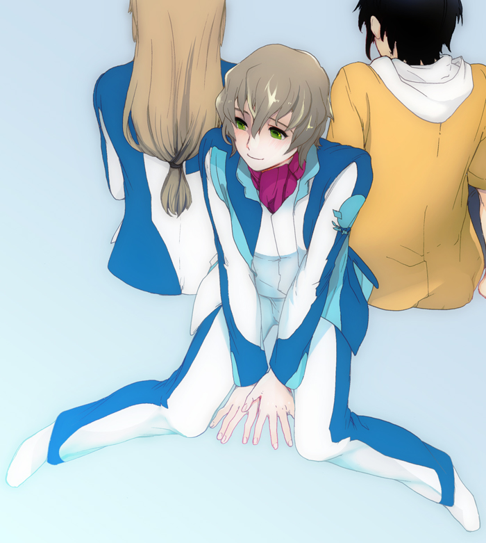 minashiro soushi, makabe kazuki, and kurusu misao (soukyuu no fafner) drawn by kanke_(yonkuma)