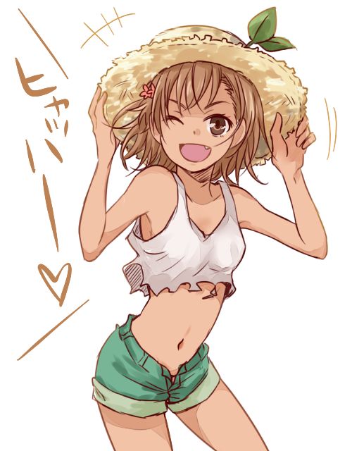 misaka mikoto and funasshii (toaru majutsu no index and 2 more) drawn by mayu_(airmods)