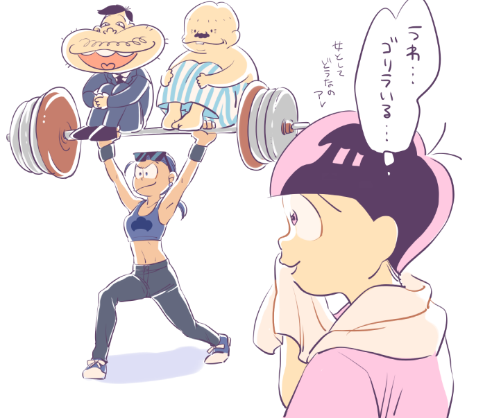 matsuno todomatsu, dekapan, dayoon, and karako (osomatsu and 2 more) drawn by 720_72