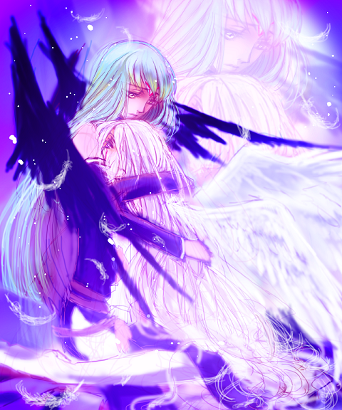 c.c. and v.v. (code geass) drawn by c_(rahit)